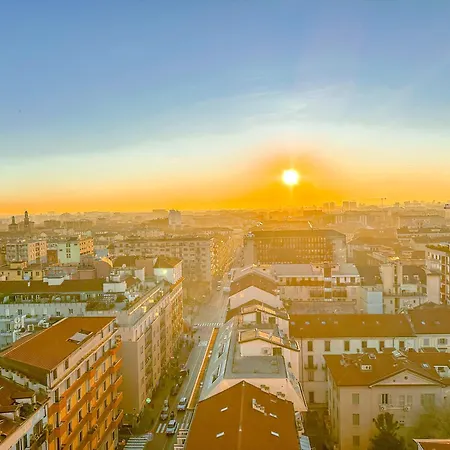 Apartment Ariberto Panoramica - 13 Piano - 8 Min Da Duomo Milan