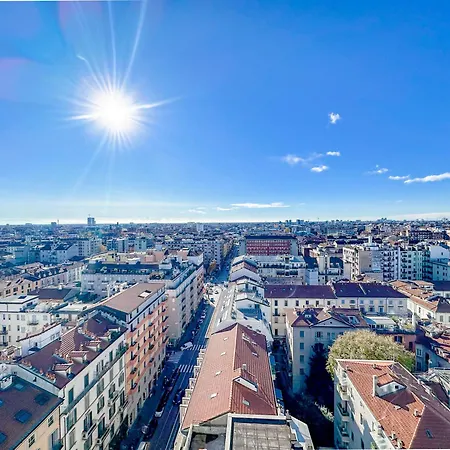 Ariberto Panoramica - 13 Piano - 8 Min Da Duomo Apartament *